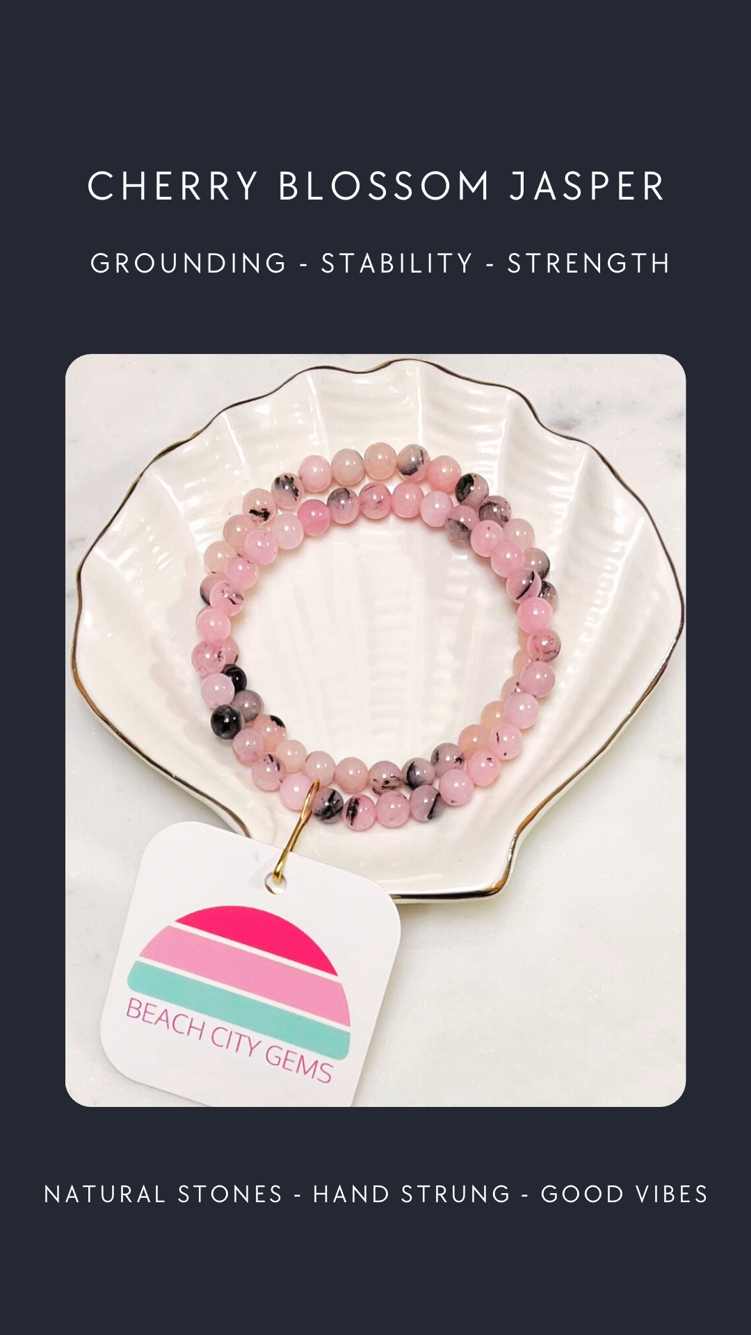 Cherry Blossom Jasper Bracelet