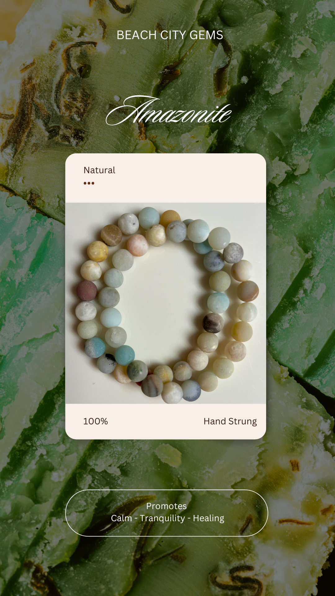 Amazonite Bracelet 8mm Bead