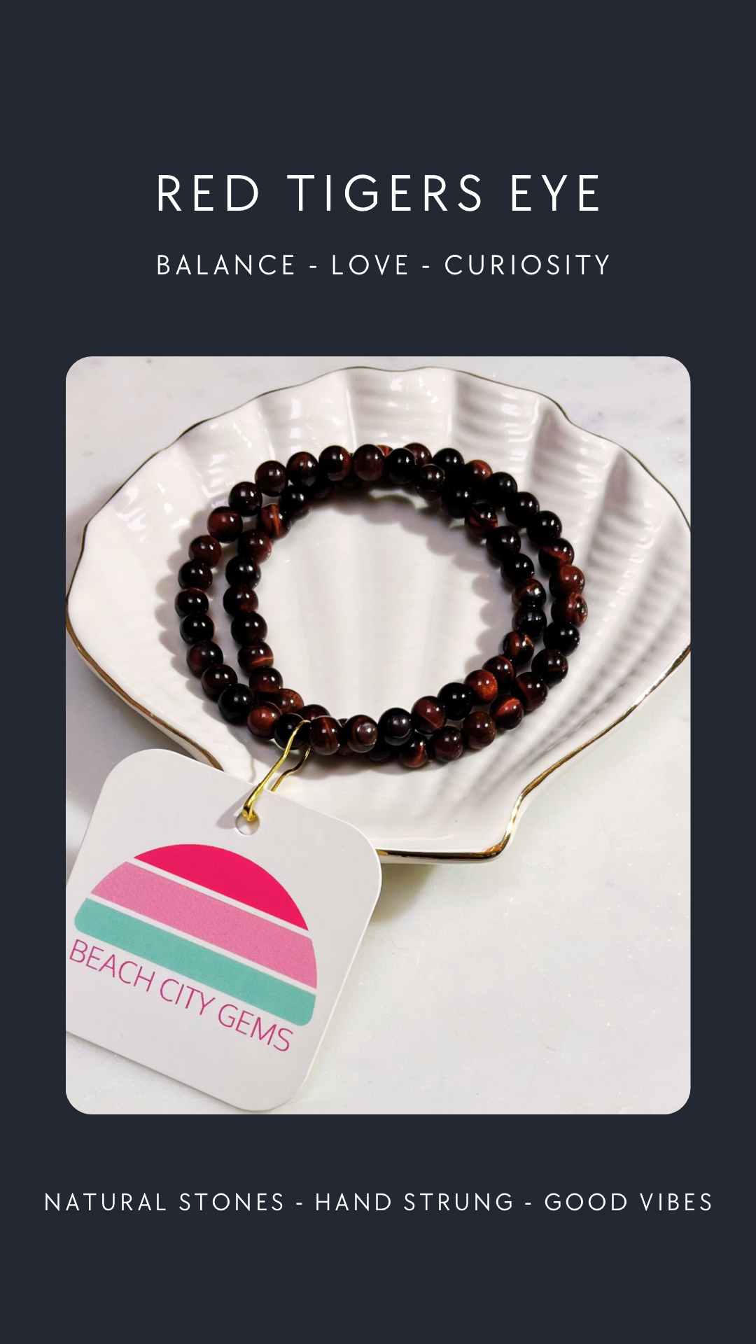 Red Tigers Eye Bracelet