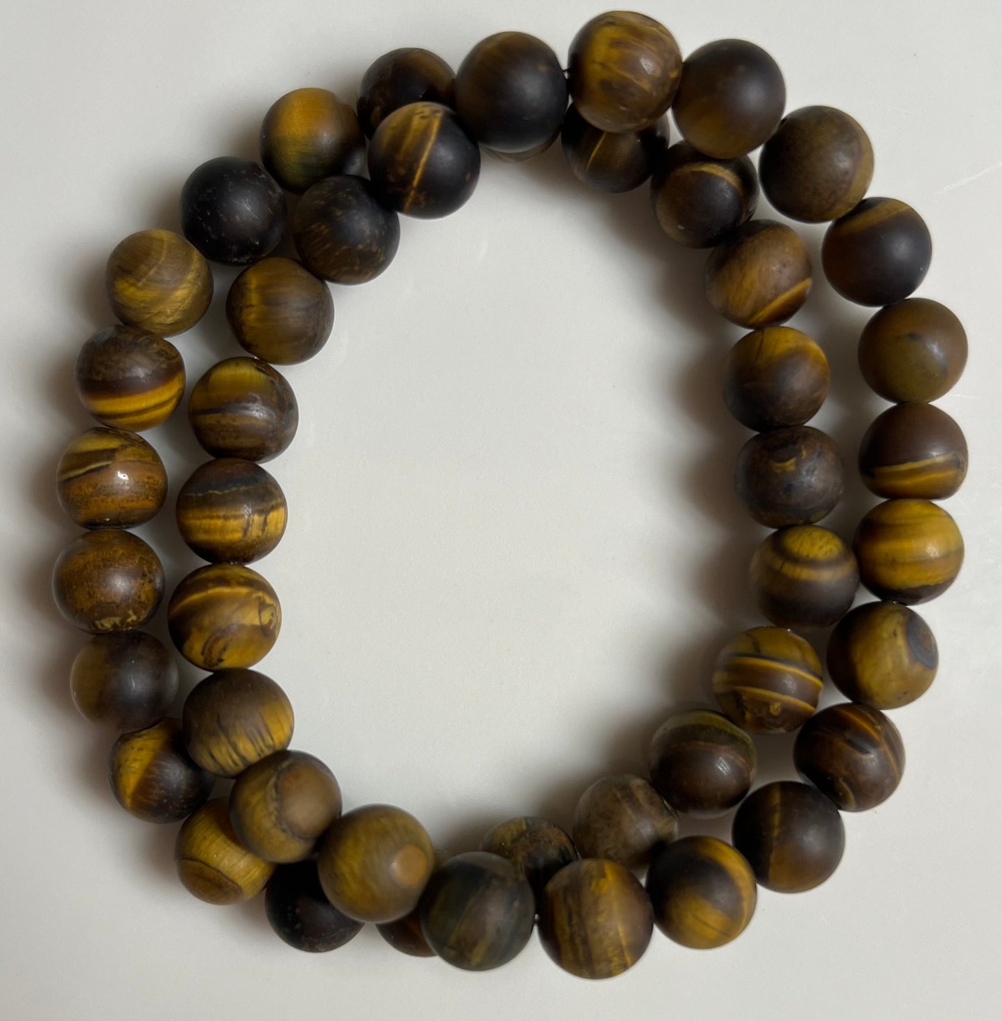 Matte Tigers Eye 8mm Bead Bracelet