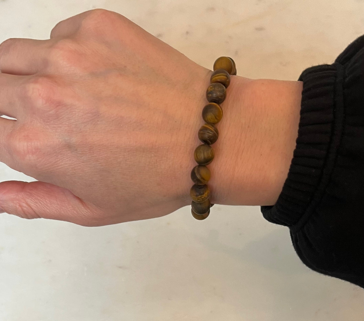 Matte Tigers Eye 8mm Bead Bracelet