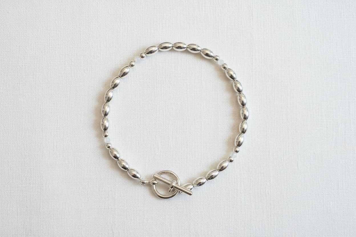 Silver & Moonstone Bracelet