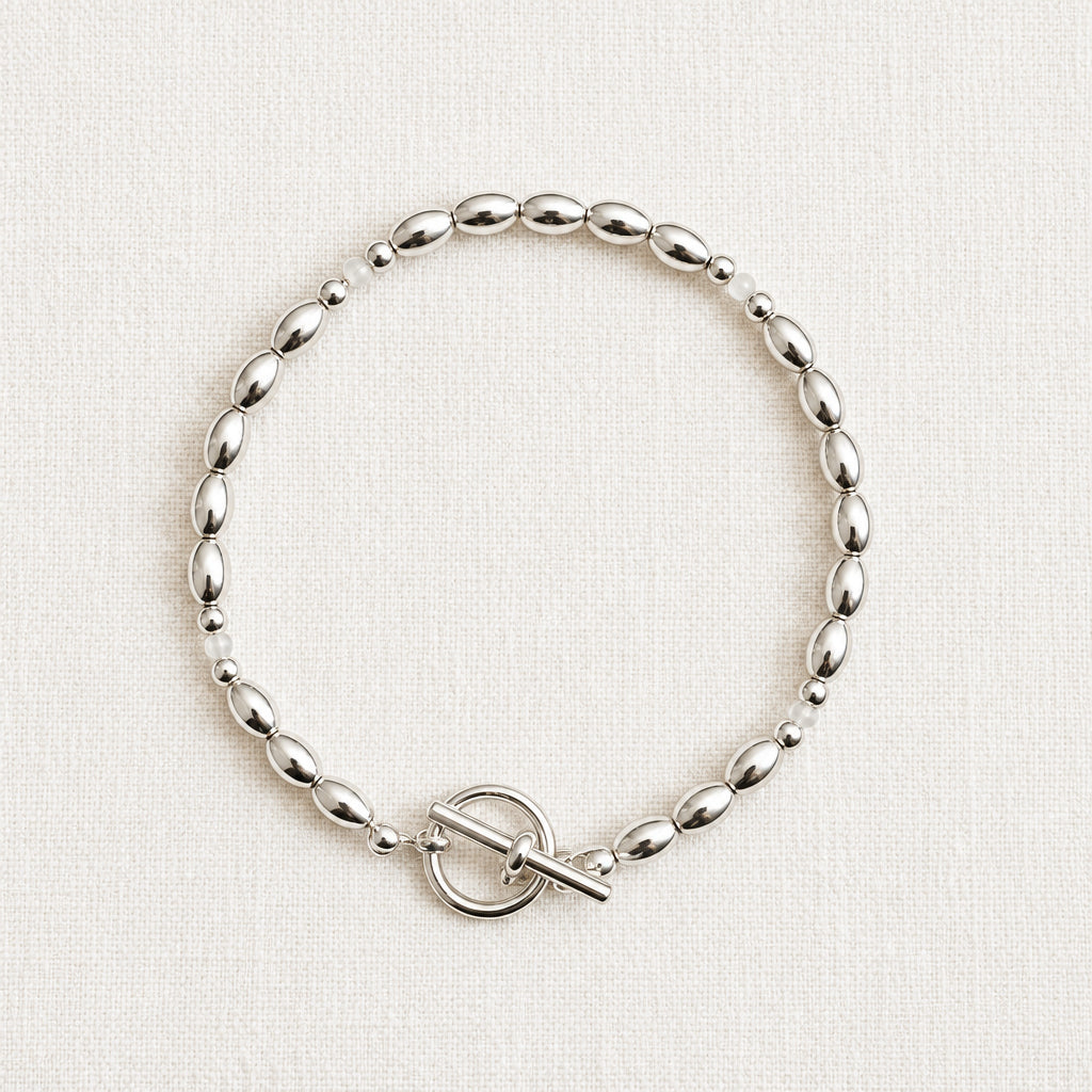 Silver & Moonstone Bracelet
