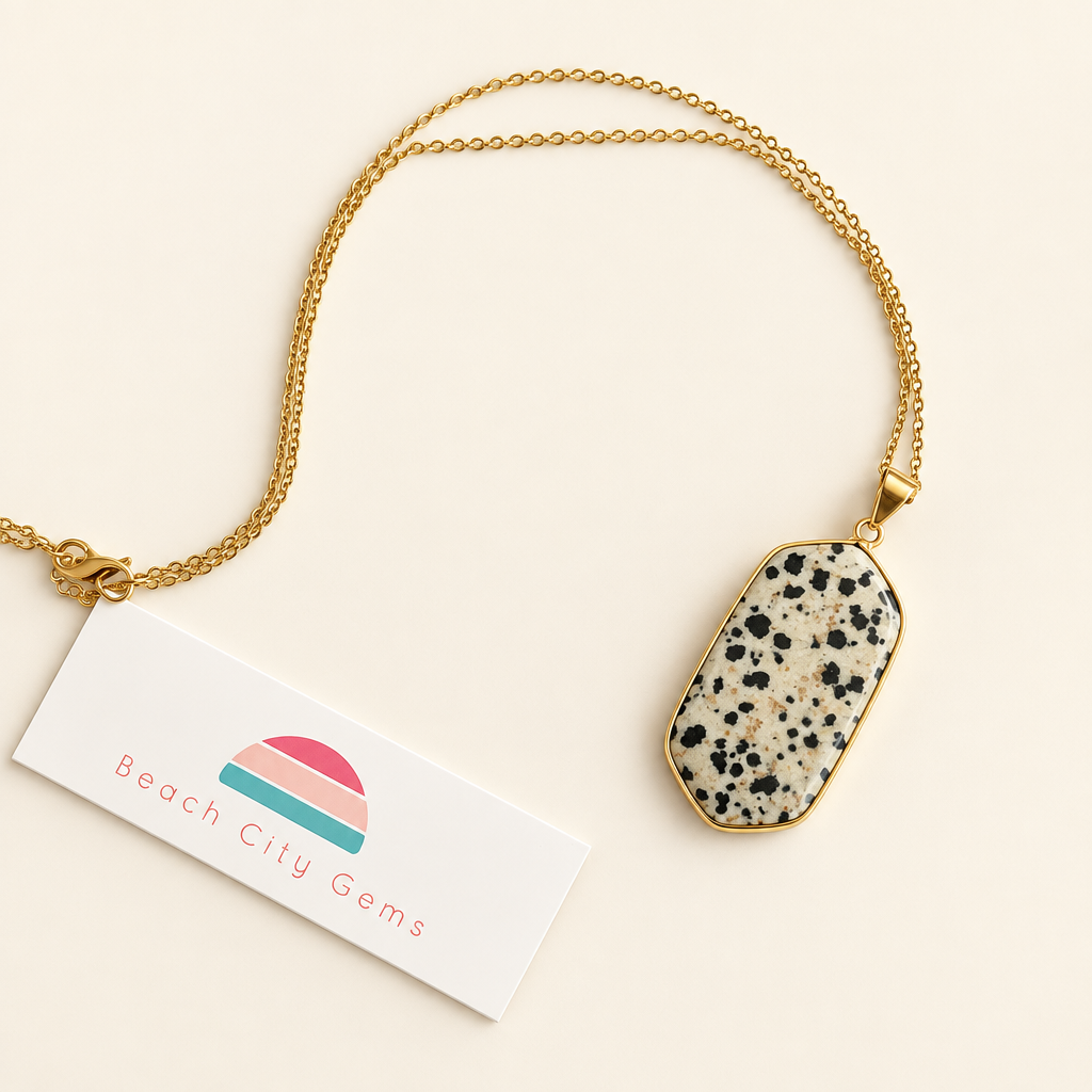 Dalmatian Jasper Pendant