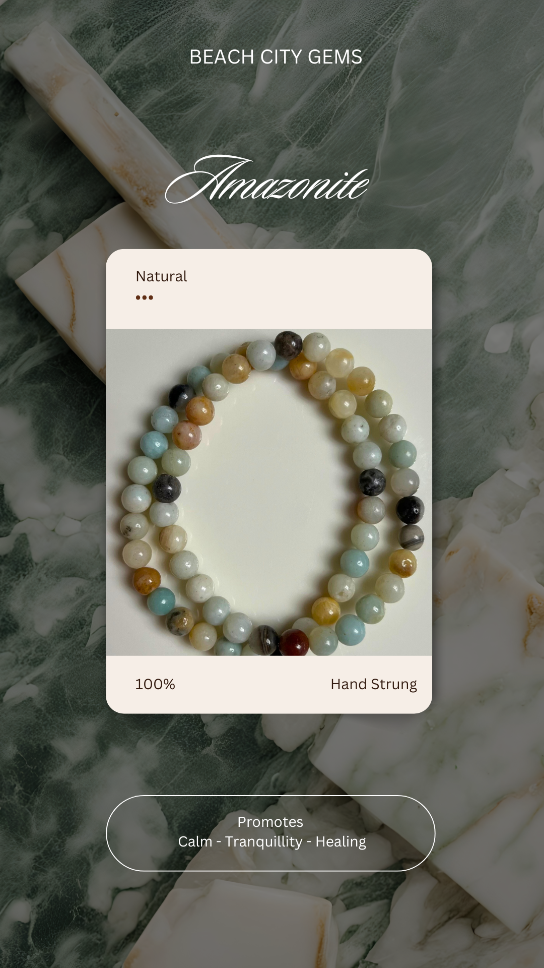 Amazonite Bracelet - Polished
