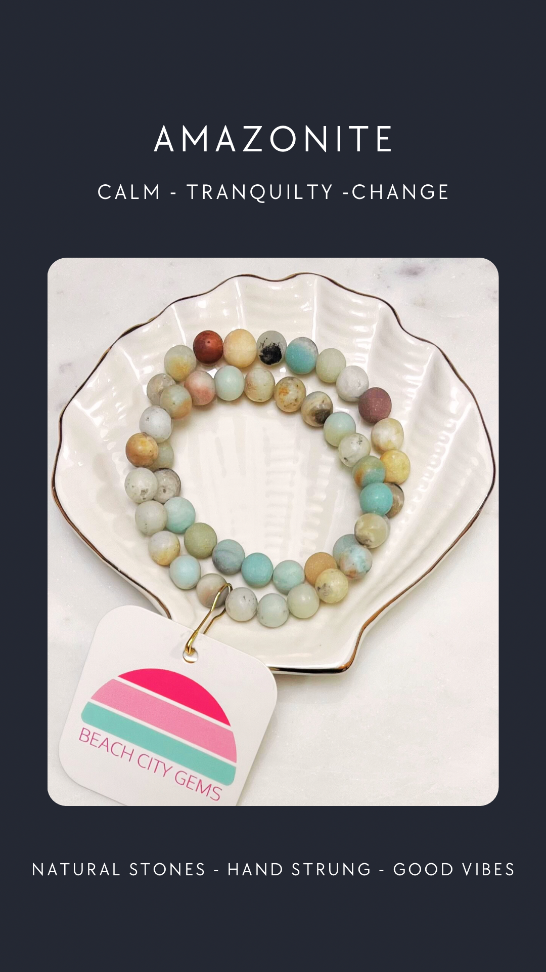 Amazonite Bracelet 8mm Bead