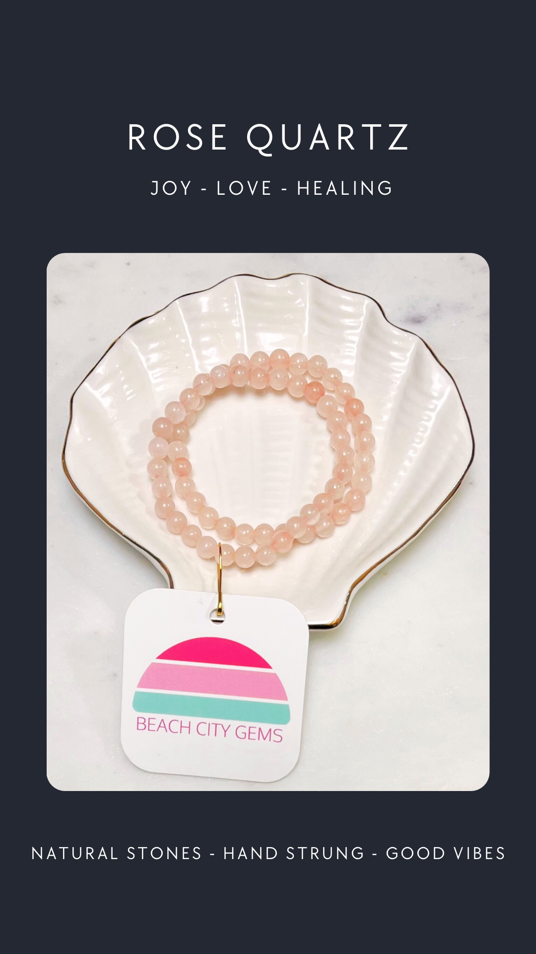 Natural Rose Quartz Bracelet