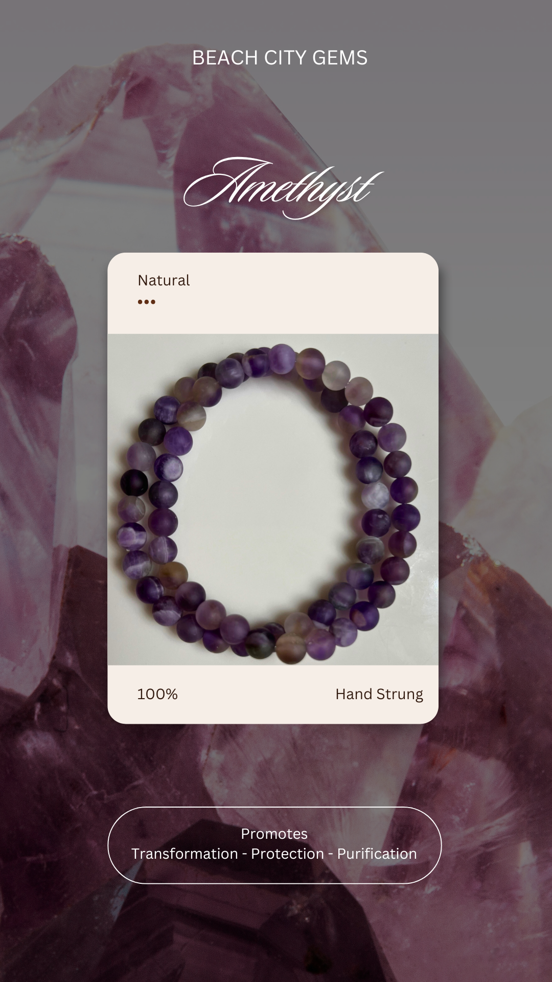 Aquarius - Amethyst Bracelet