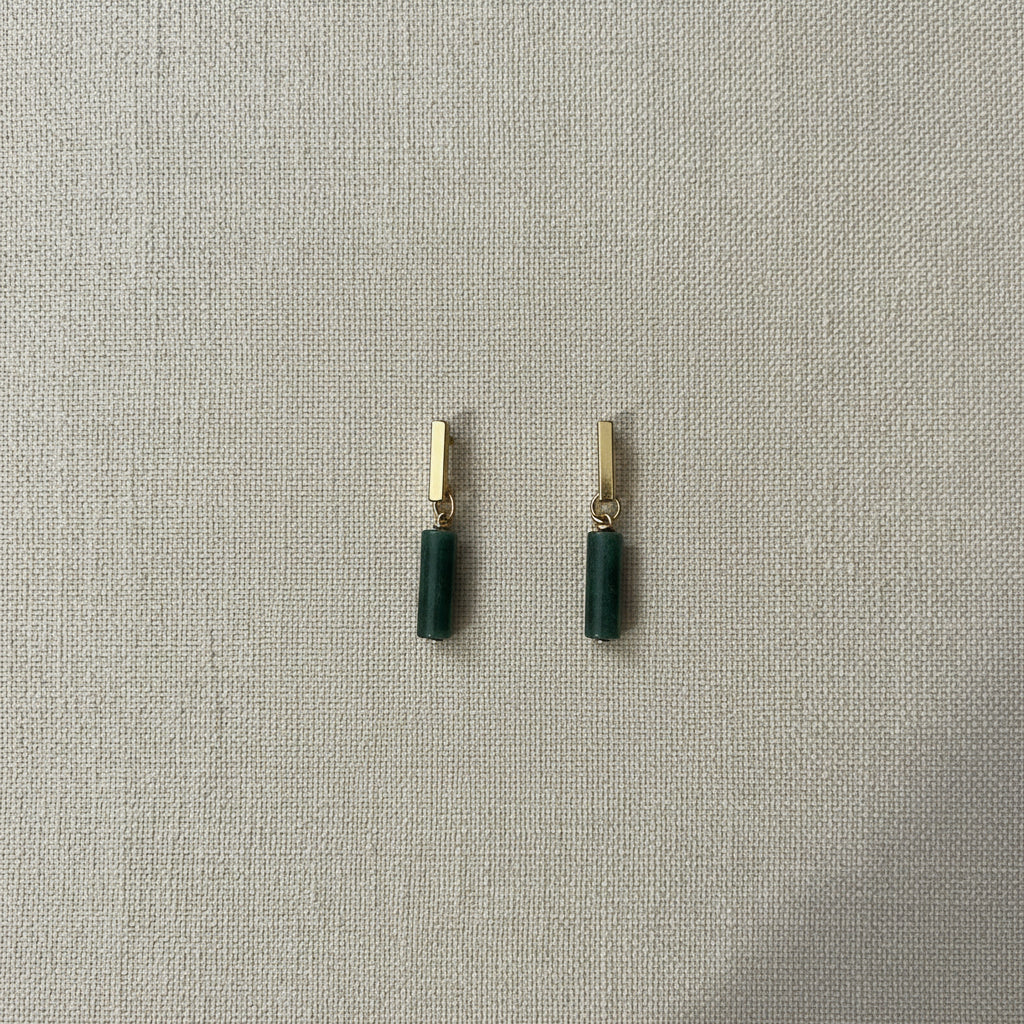 Jade earrings