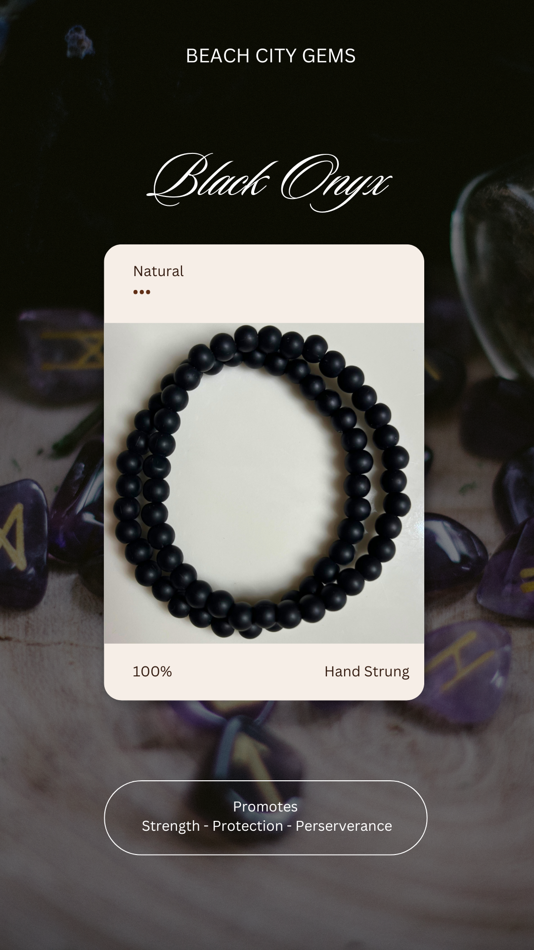 Black Onyx Bracelet 8mm