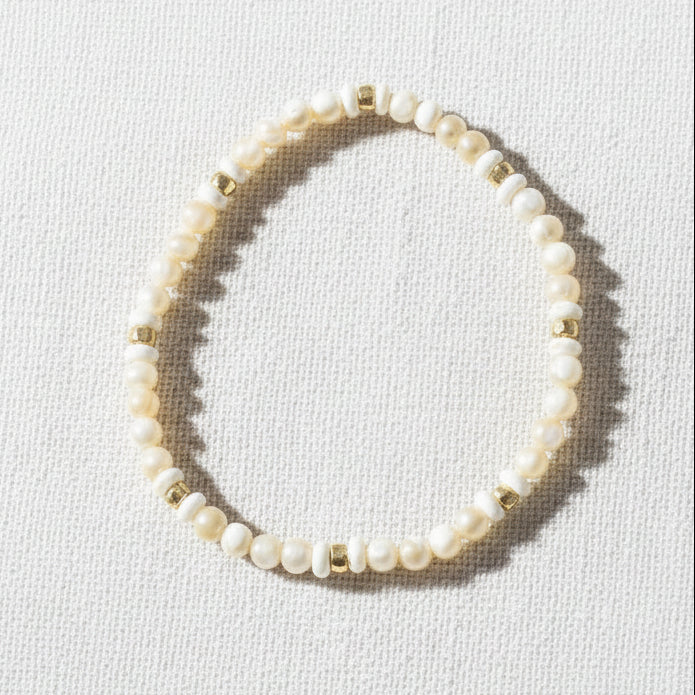 Mother of Pearl & Hematite Bracelet