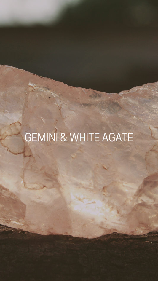 Gemini - White Lace Agate Bracelet