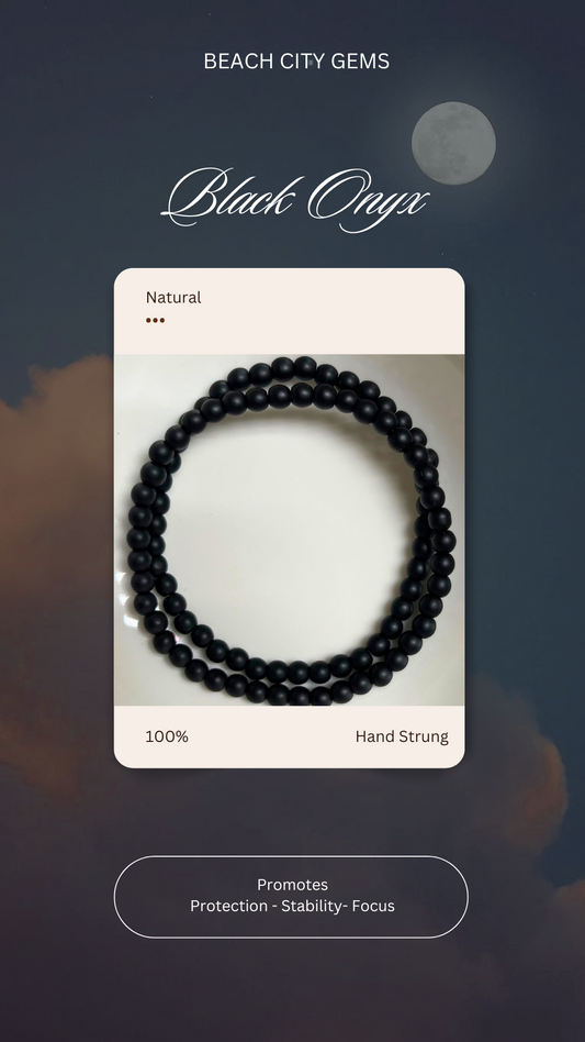 Black Onyx Bracelet 4mm