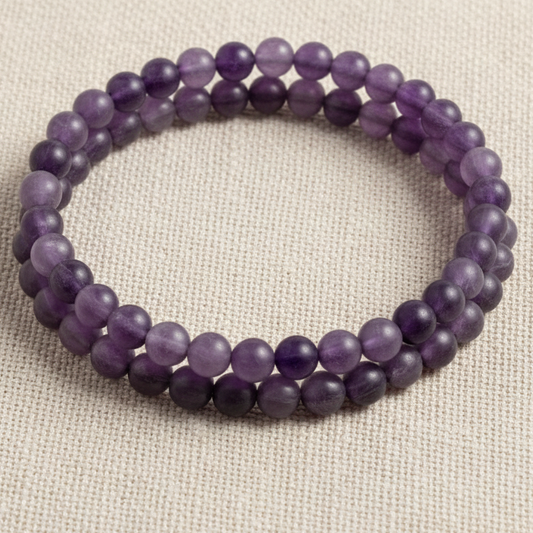 Amethyst - 4mm gemstone bracelet