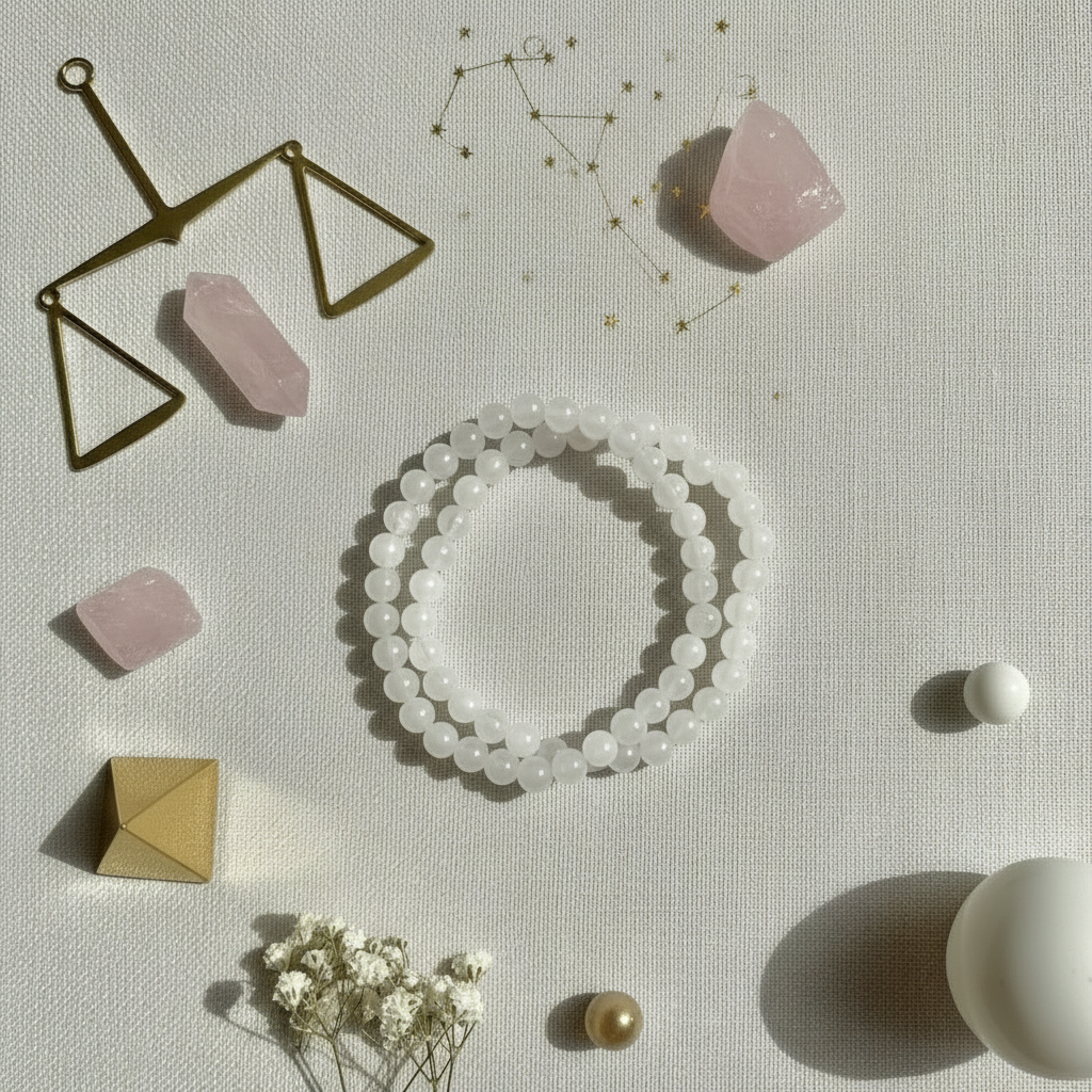 Libra - White Jade Bracelet