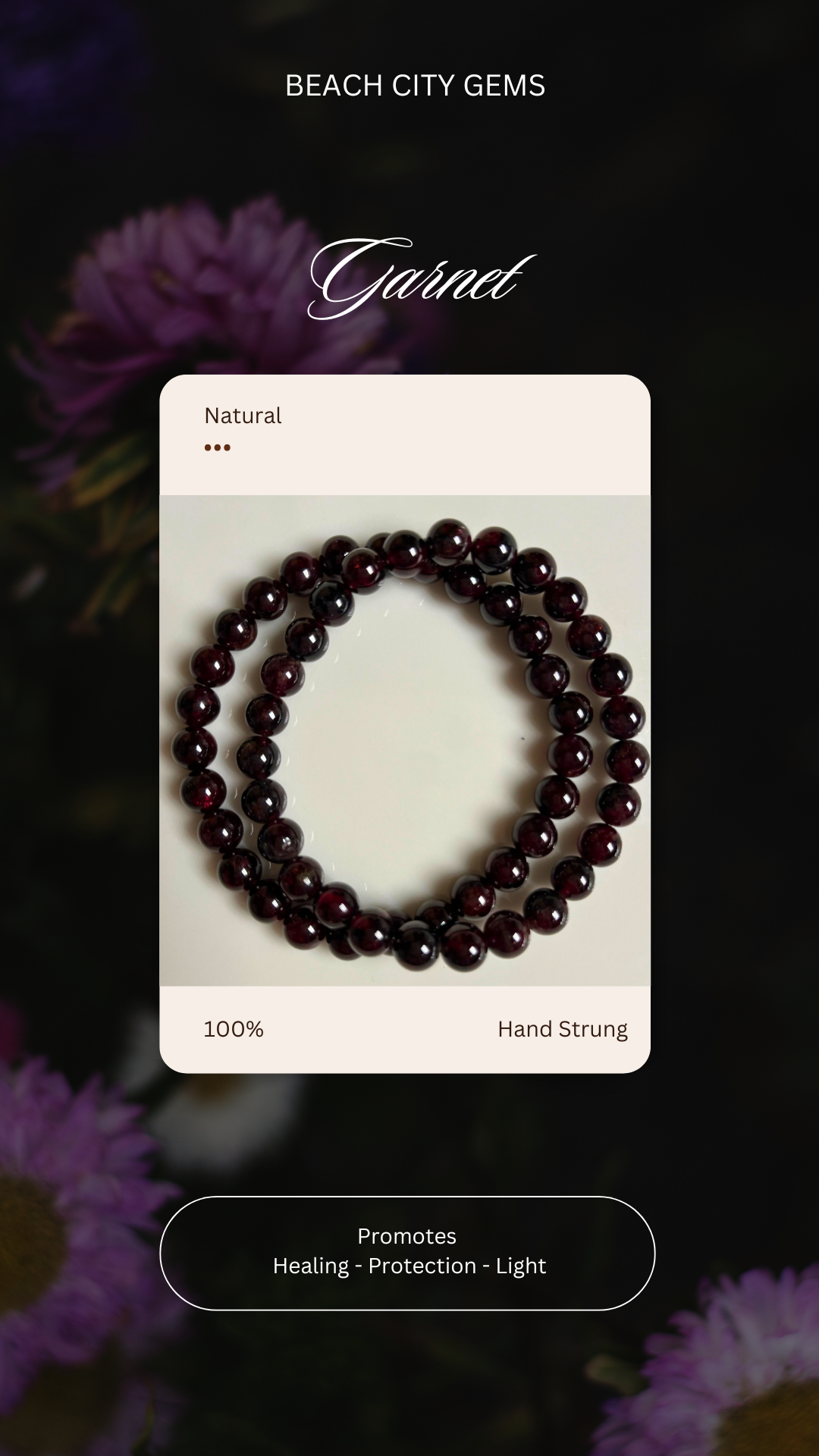 Garnet Bracelet