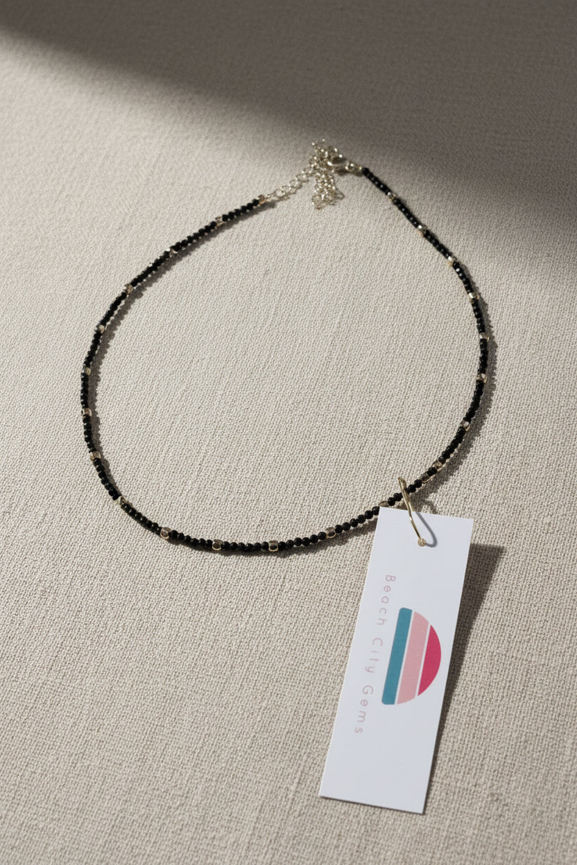 Golden Obsidian and Hematite Necklace