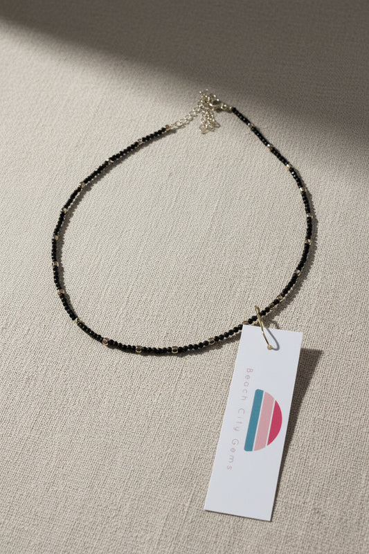 Golden Obsidian and Hematite Necklace