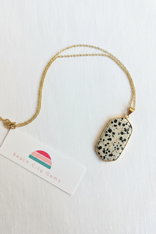 Dalmatian Jasper Pendant
