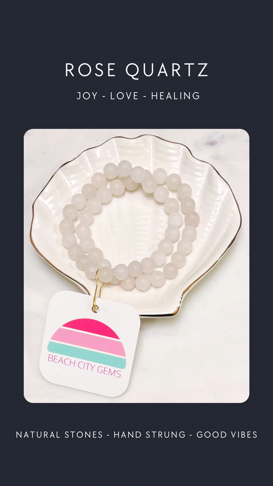 Rose Quartz 8mm bead Bracelet