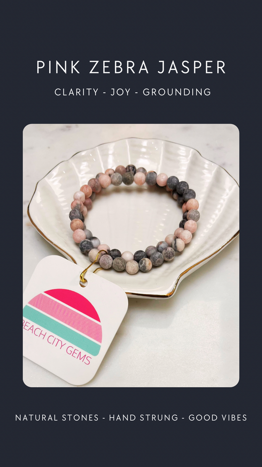 Pink Zebra Jasper Bracelet
