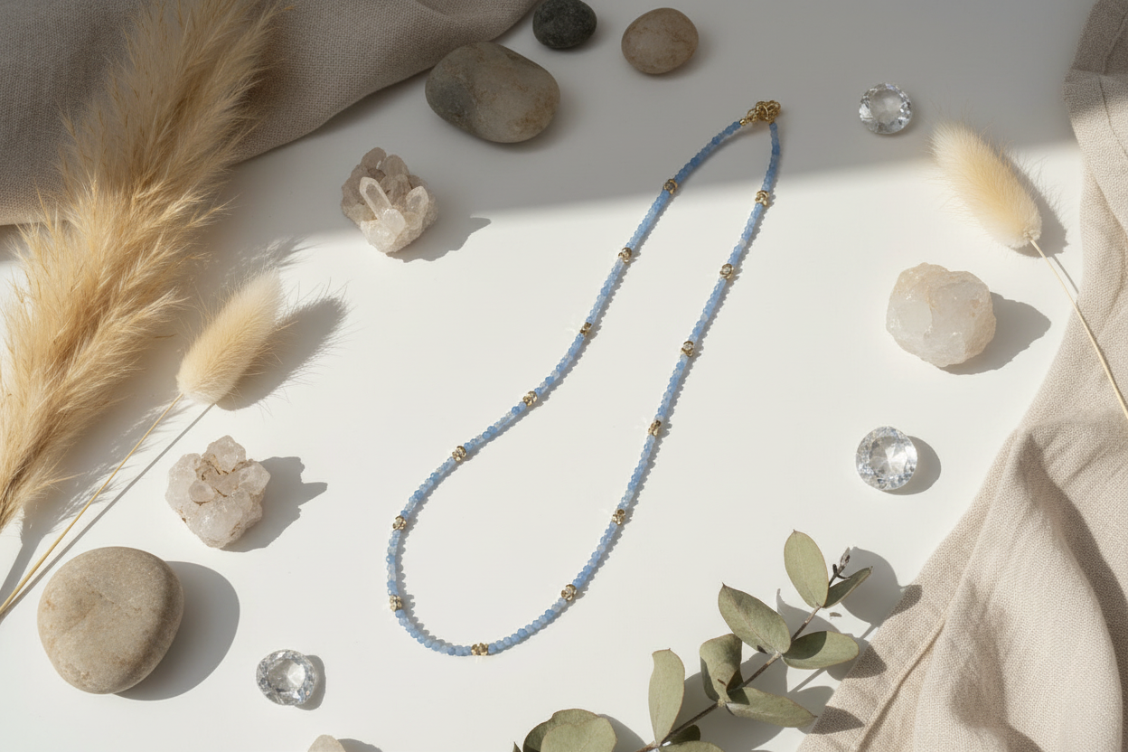 Aquamarine necklace
