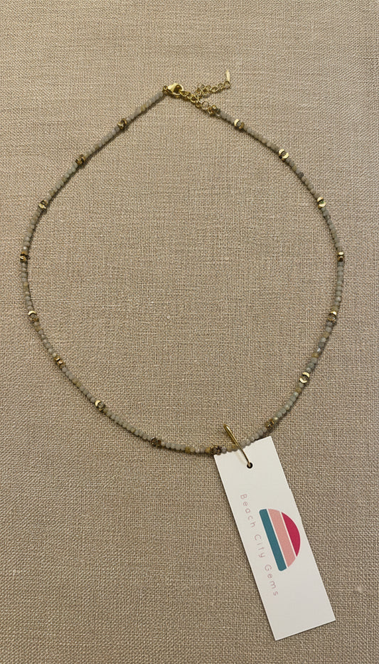 Amazonite & Hematite Necklace