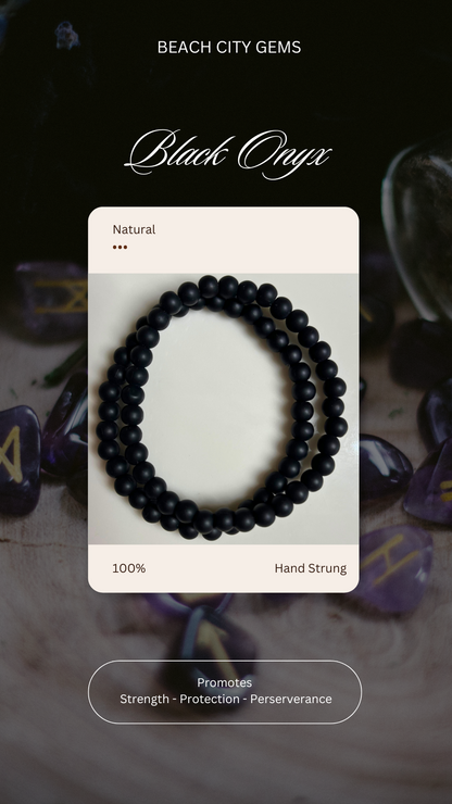 Black Onyx Bracelet 8mm