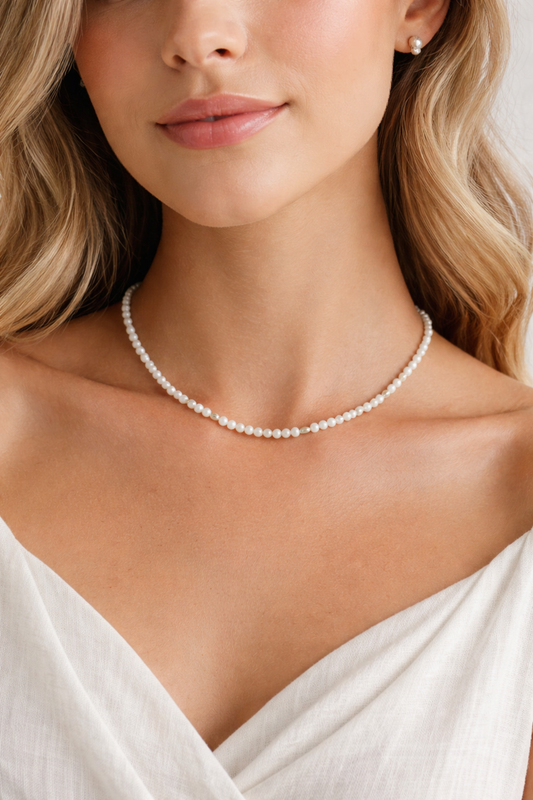 Moonlit Pearl Necklace