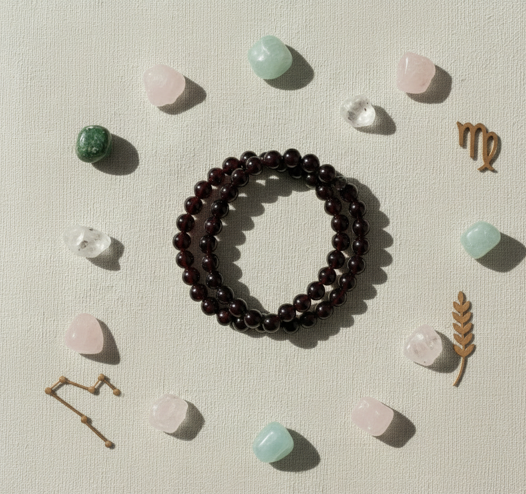Virgo - Garnet Bracelet